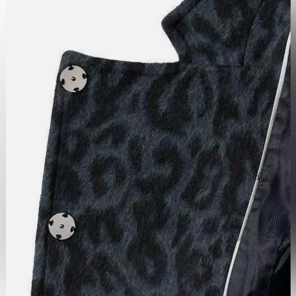 Banana Republic Animal Print Wool Coat / Jacket - NWOT! - Picture 11 of 13
